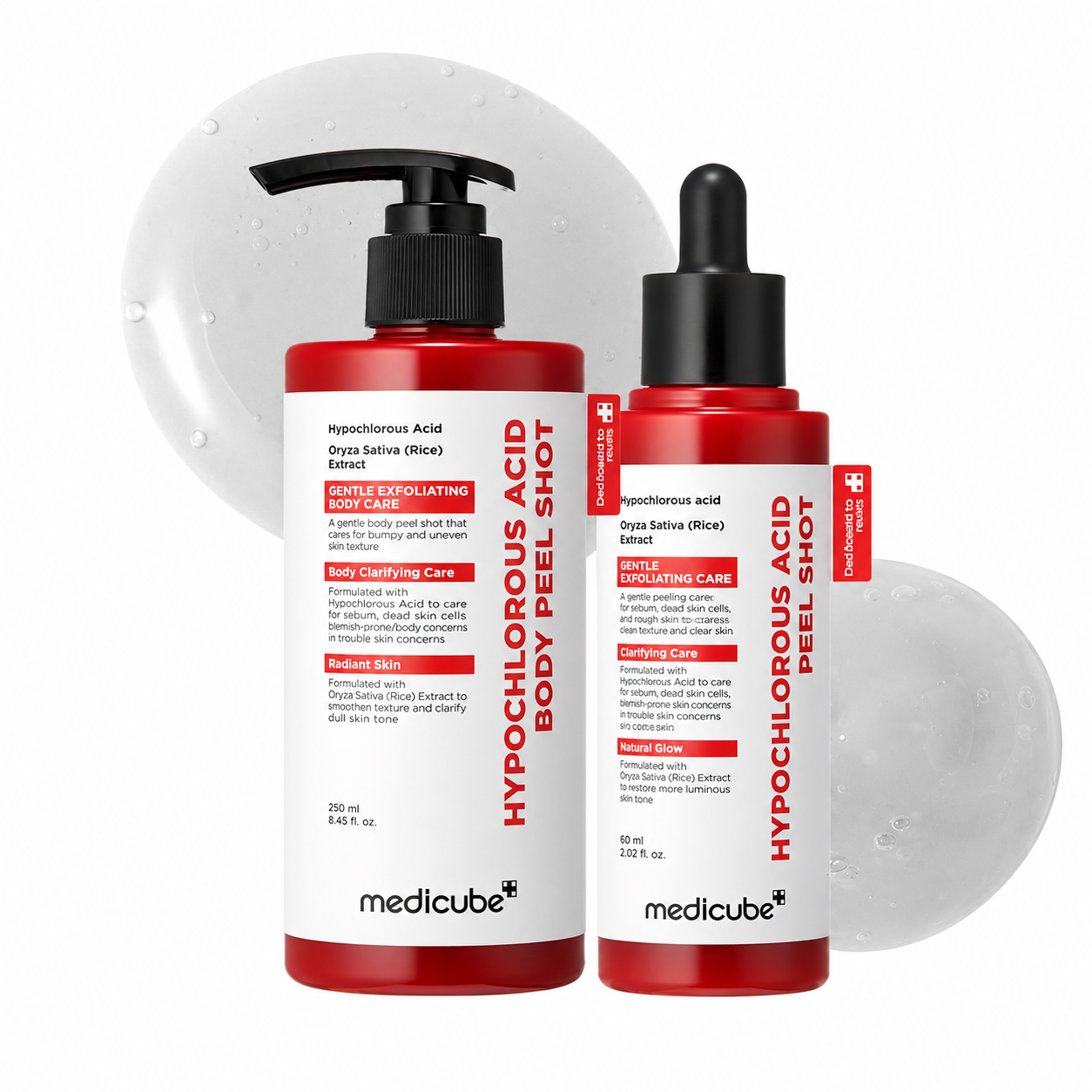 Duo Rice Peel Shot Medicube pour le visage et le corps